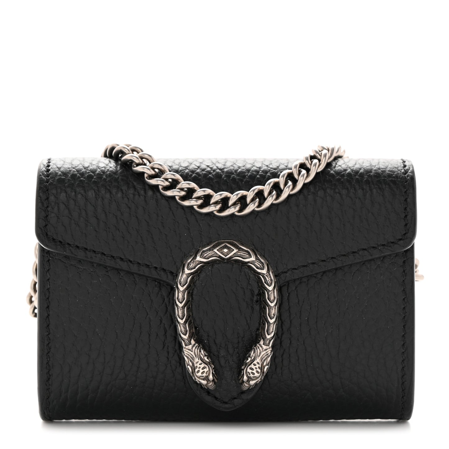 Calfskin Dionysus Coin Purse Black