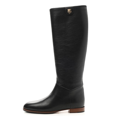 Gucci Calfskin Piuma Lux Energy High Boots 35.5 Black 1 of 9