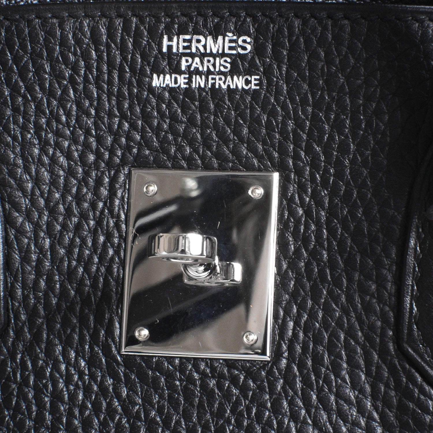 Hermes Taurillon Clemence Birkin 35 Black 7 of 10