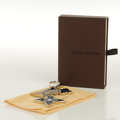 Louis Vuitton Fleur d Epi Bag Charm Indigo 6 of 6