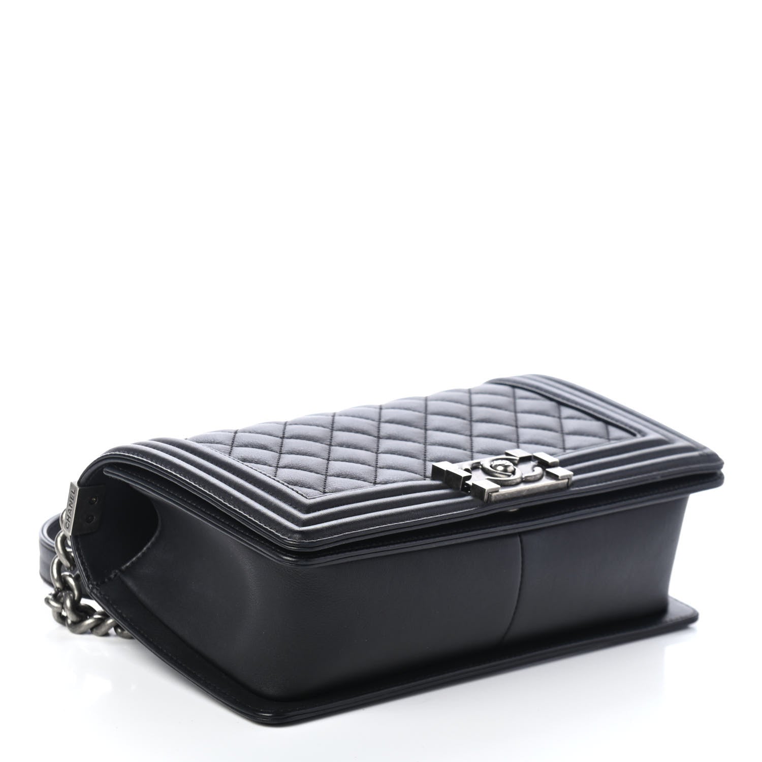 Chanel Lambskin Quilted Medium Boy Flap Black 3 of 4