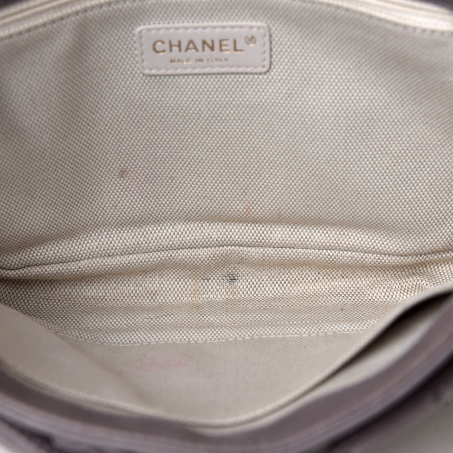 Chanel Calfskin Quilted Large Retro Chain Flap Grey 9 of 10