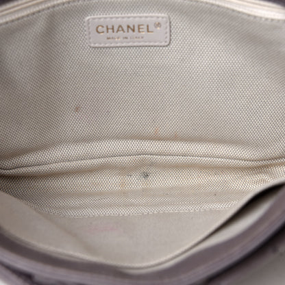 Chanel Calfskin Quilted Large Retro Chain Flap Grey 9 of 10