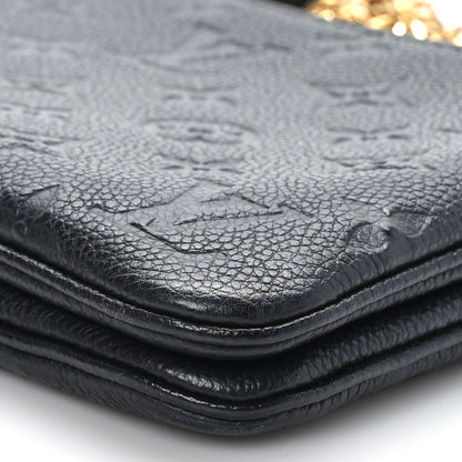 Louis Vuitton Empreinte Double Zip Pochette Black 9 of 9