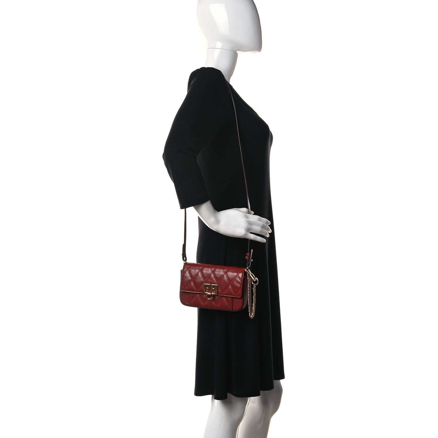 Goatskin Quilted GV3 Mini Pocket Convertible Bag Terracotta