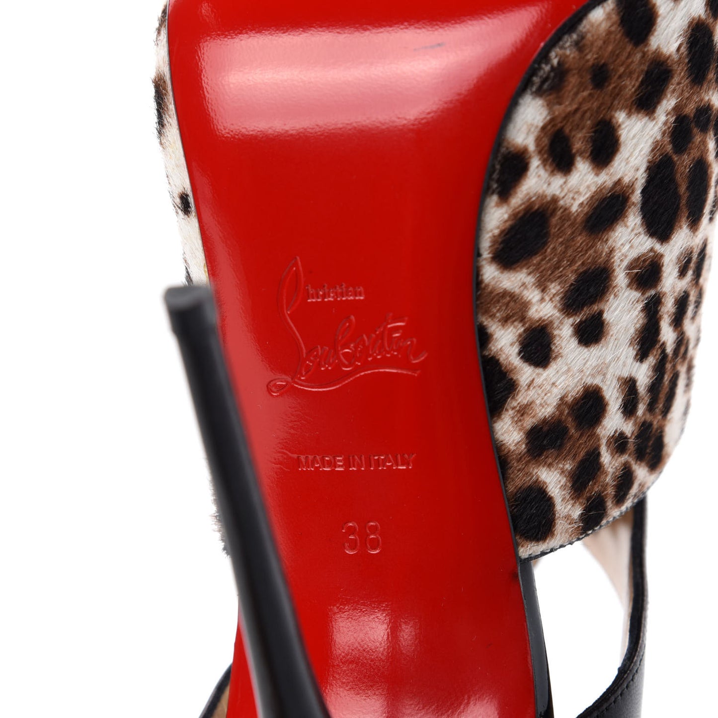 Pony Hair Leopard Corsita 120 Ankle Boots 38 White Black