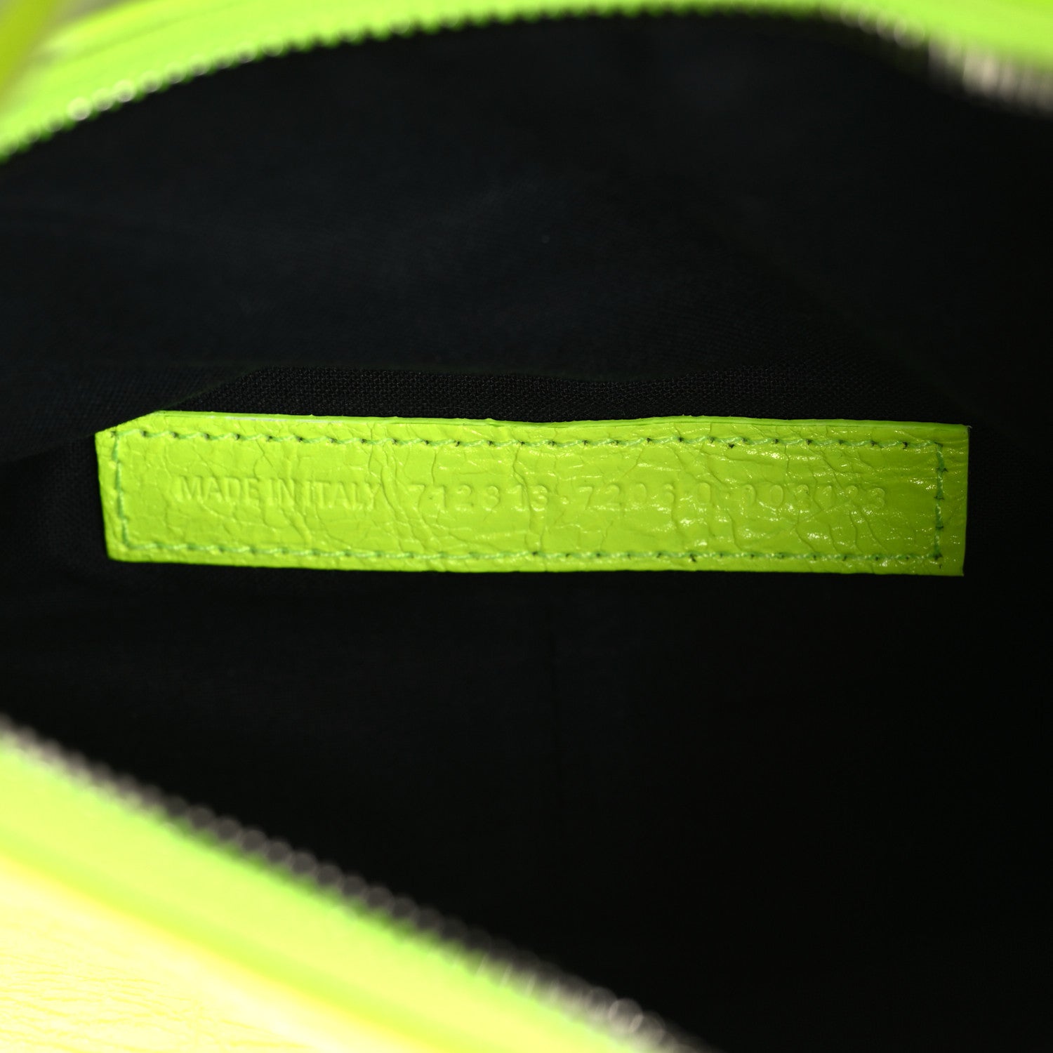 Balenciaga Agneau Arena Le Cagole Chain Shoulder Bag XS Fluo Yellow 8 of 11