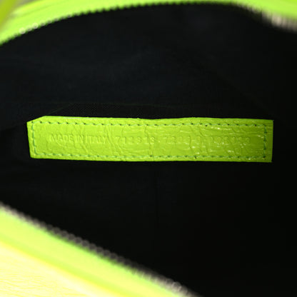 Balenciaga Agneau Arena Le Cagole Chain Shoulder Bag XS Fluo Yellow 8 of 11