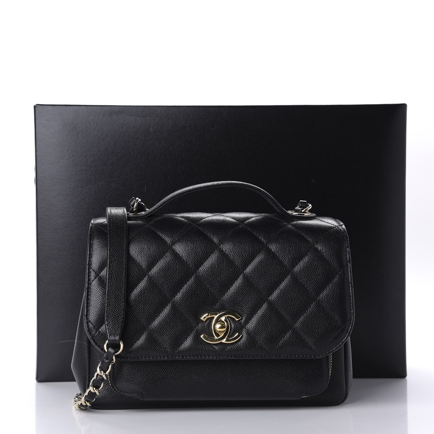 Chanel Caviar Quilted Medium Business Affinity Flap Black 11 of 11