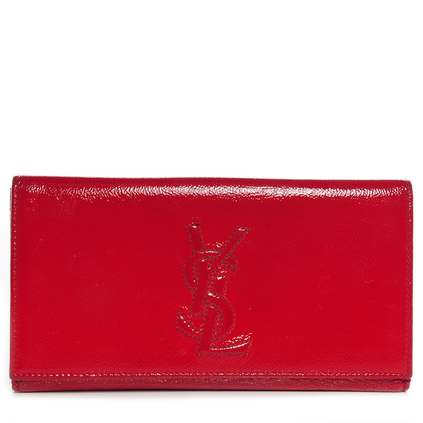 Patent Belle De Jour Continental Wallet Rouge