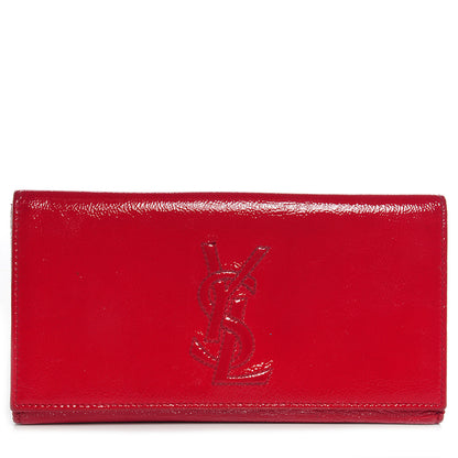 Saint Laurent Patent Belle De Jour Continental Wallet Rouge 1 of 7