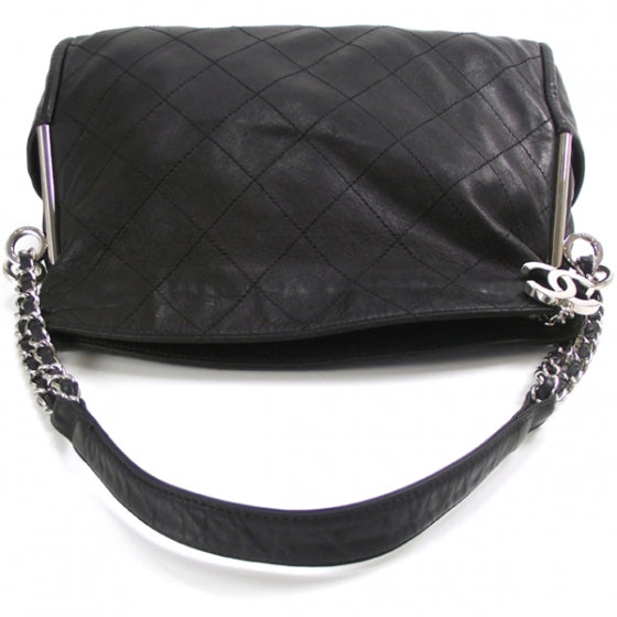 Lambskin Medium Ultimate Soft Tote Black