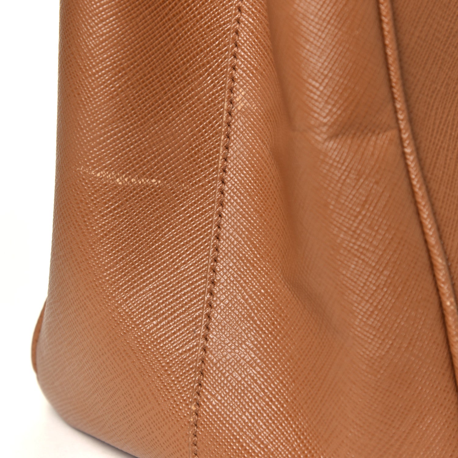 Prada Saffiano Large Galleria Double Zip Tote Caramel 7 of 7