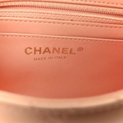 Chanel Lambskin Quilted Mini Pearl Crush Flap Light Orange 6 of 11