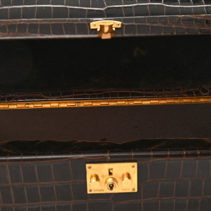 Hermes Shiny Crocodile Sac Mallette 6 of 11
