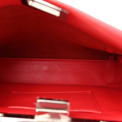 Fendi Vitello Seta Century Nappa Whipstitch Mini Peekaboo Iconic Satchel Fiamma 6 of 11