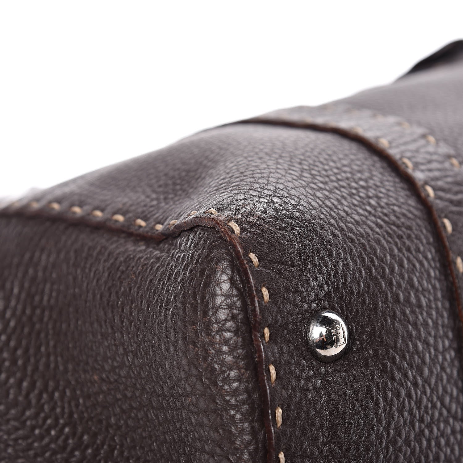 Fendi Cuoio Romano Selleria Large Linda Satchel Testa di Moro 8 of 13