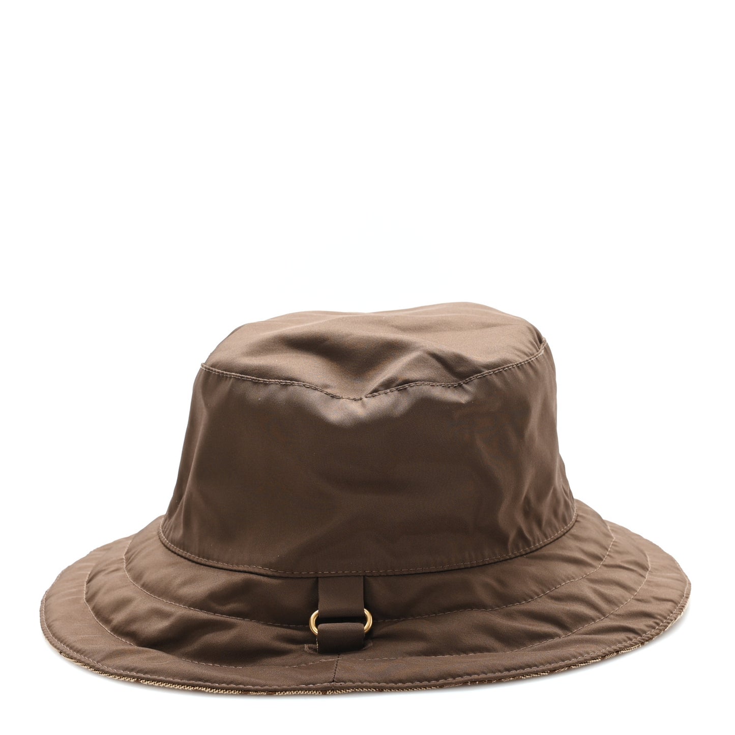 Canvas Monogram Reversible Bucket Hat L Brown