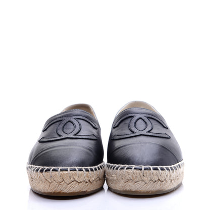 Chanel Lambskin CC Espadrilles 36 Dark Navy 2 of 14