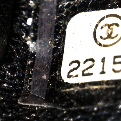 Chanel Lambskin Tweed Woven Medium Boy Flap Black 7 of 10