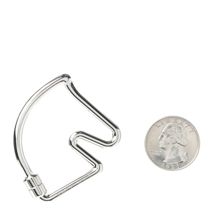 Hermes Palladium Cheval Key Ring 2 of 4