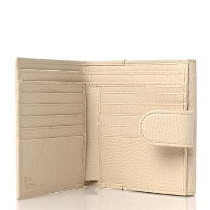 Gucci Dollar Calfskin Interlocking G French Wallet Ivoire 4 of 8