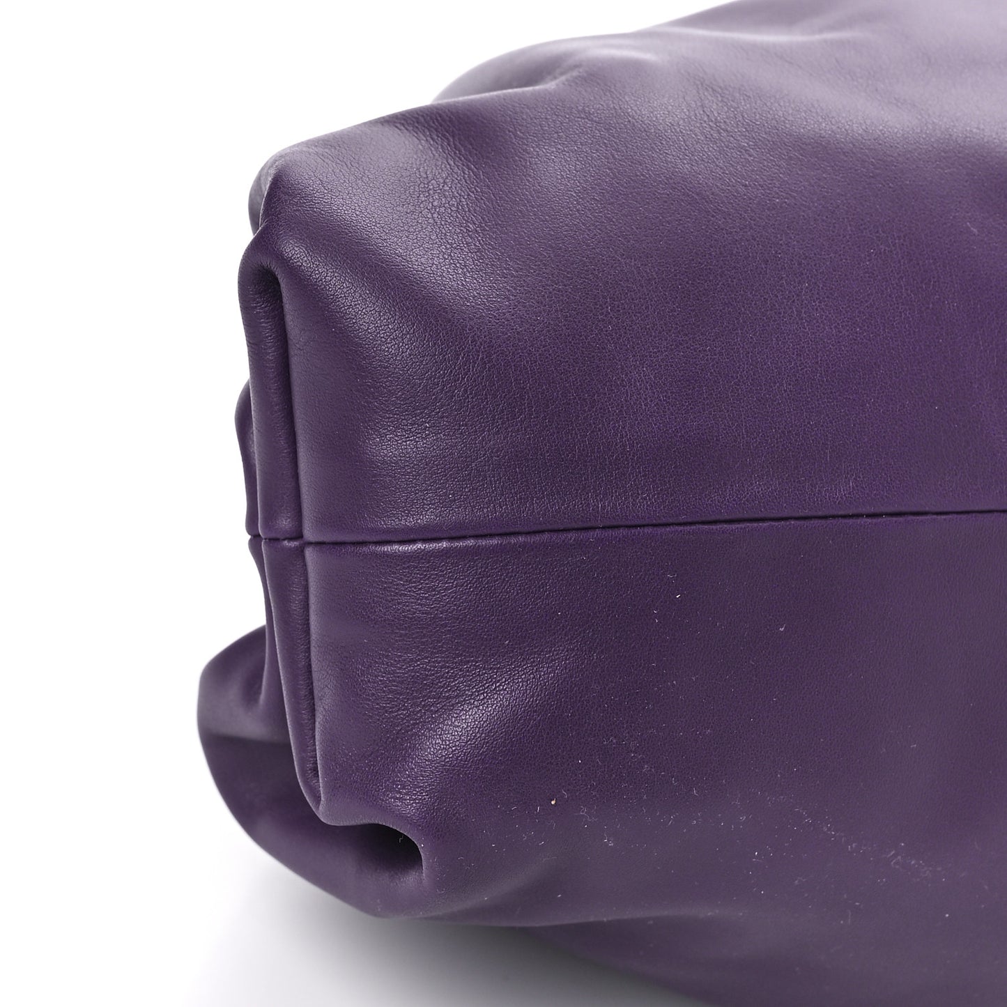Smooth Butter Calf The Pouch Oversized Clutch Raisin