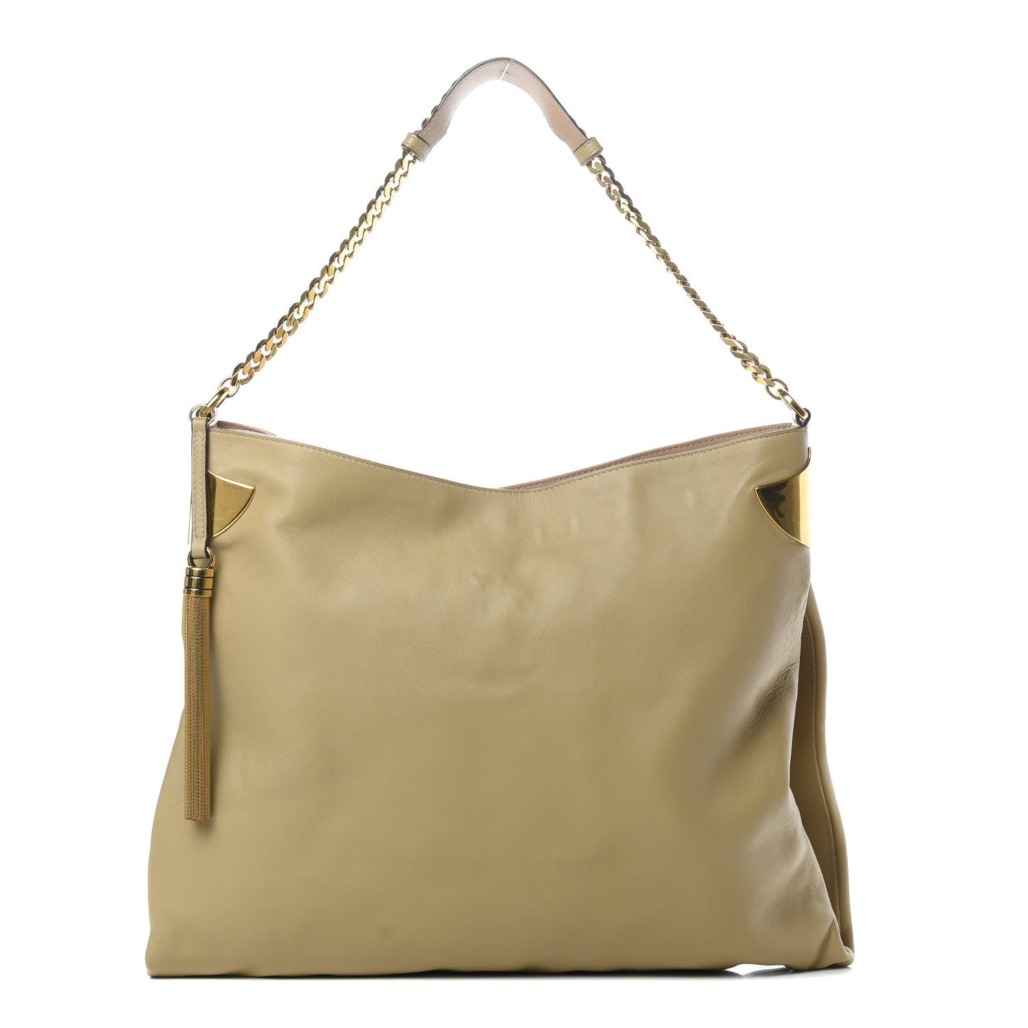 Gucci Lambskin 1970 Large Shoulder Bag Beige 1 of 12