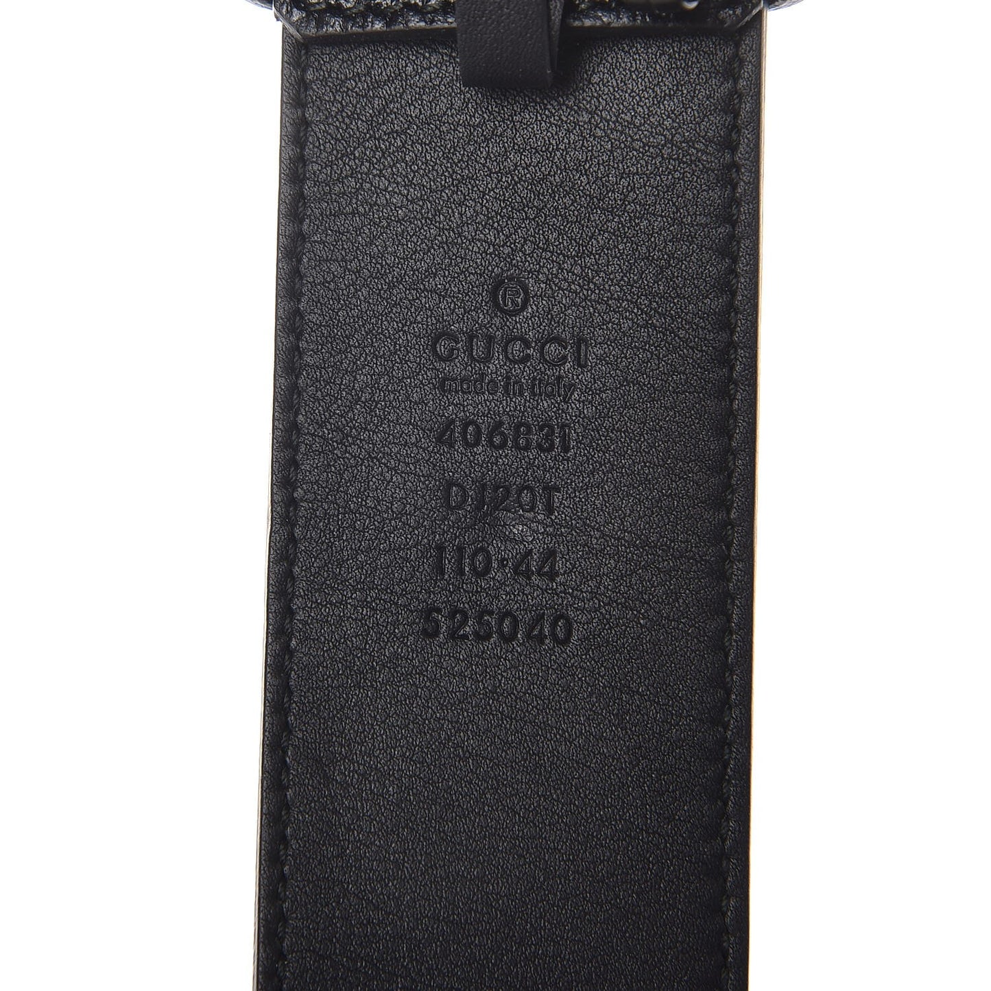 Textured Calfskin Double G 40mm Belt 110 44 Black