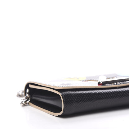 Louis Vuitton Epi World Tour Twist Chain Wallet Black 5 of 9