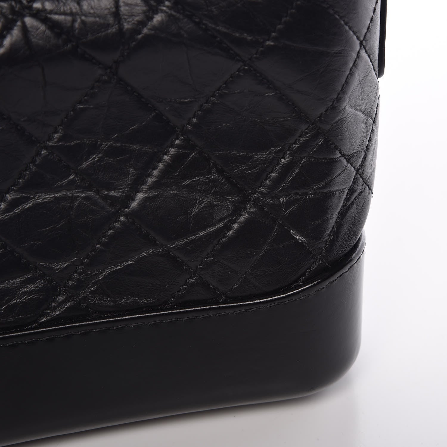 Chanel Aged Calfskin Quilted Small Gabrielle Hobo Black 13 of 13