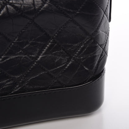Chanel Aged Calfskin Quilted Small Gabrielle Hobo Black 13 of 13