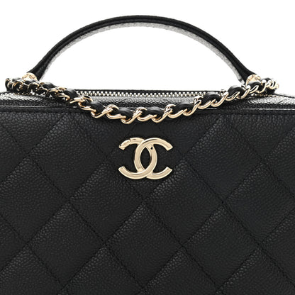 Chanel Caviar Quilted Vanity Case Black 10 of 11