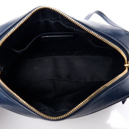 Saint Laurent SAINT LAURENT Calfskin Matelasse Monogram Lou Camera Bag Navy 5 of 10