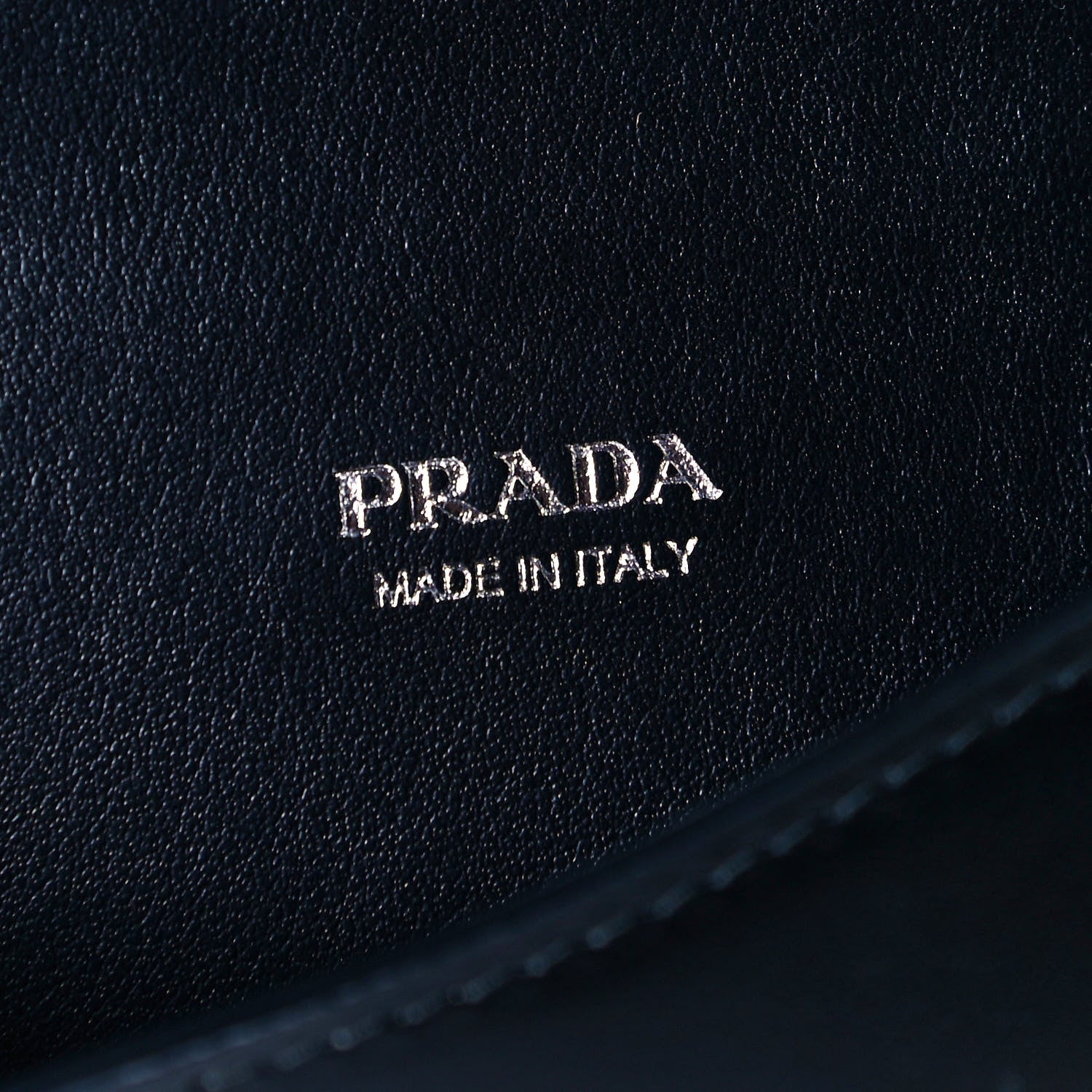 Prada City Calfskin Envelope Chain Clutch Black 7 of 8