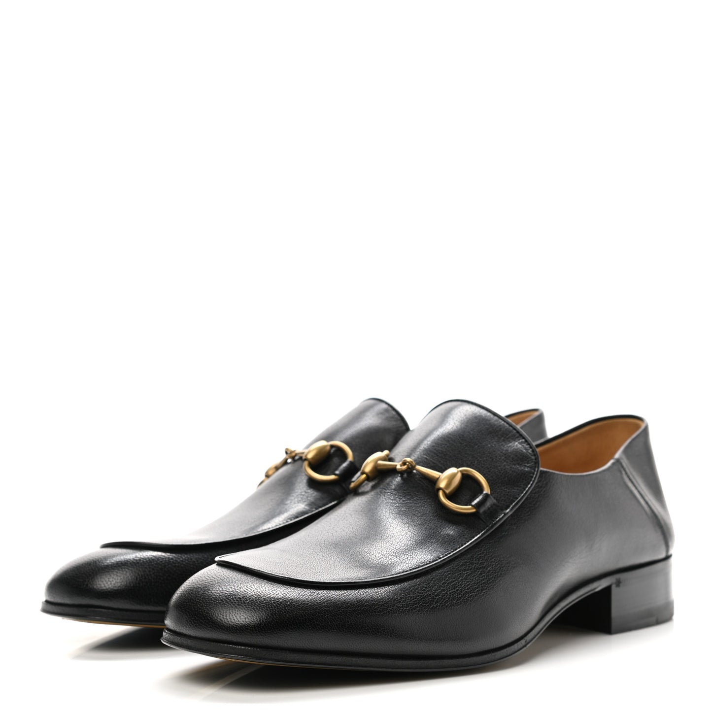 Goatskin Mens Horsebit Loafers 9 Black