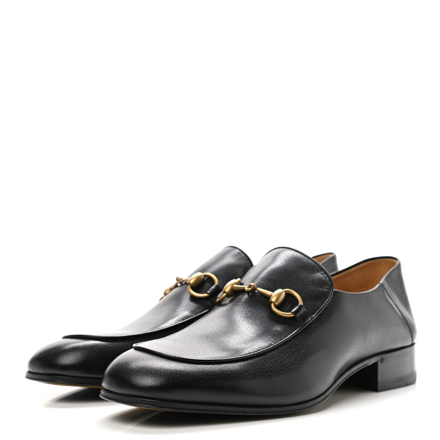 Gucci Goatskin Mens Horsebit Loafers 9 Black 3 of 8