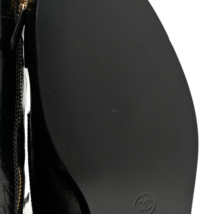 Chanel Calfskin Lace Up Combat Boots 41 Black 9 of 11