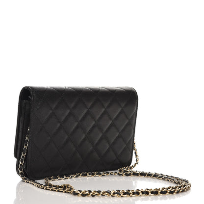 Chanel Caviar Quilted Golden Class Wallet On Chain WOC Black 3 of 9