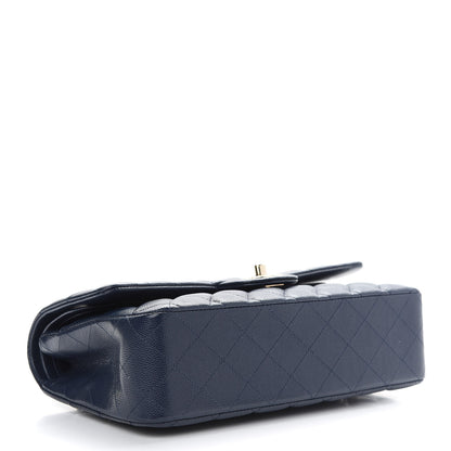 Chanel Caviar Quilted Medium Double Flap Navy 4 of 10