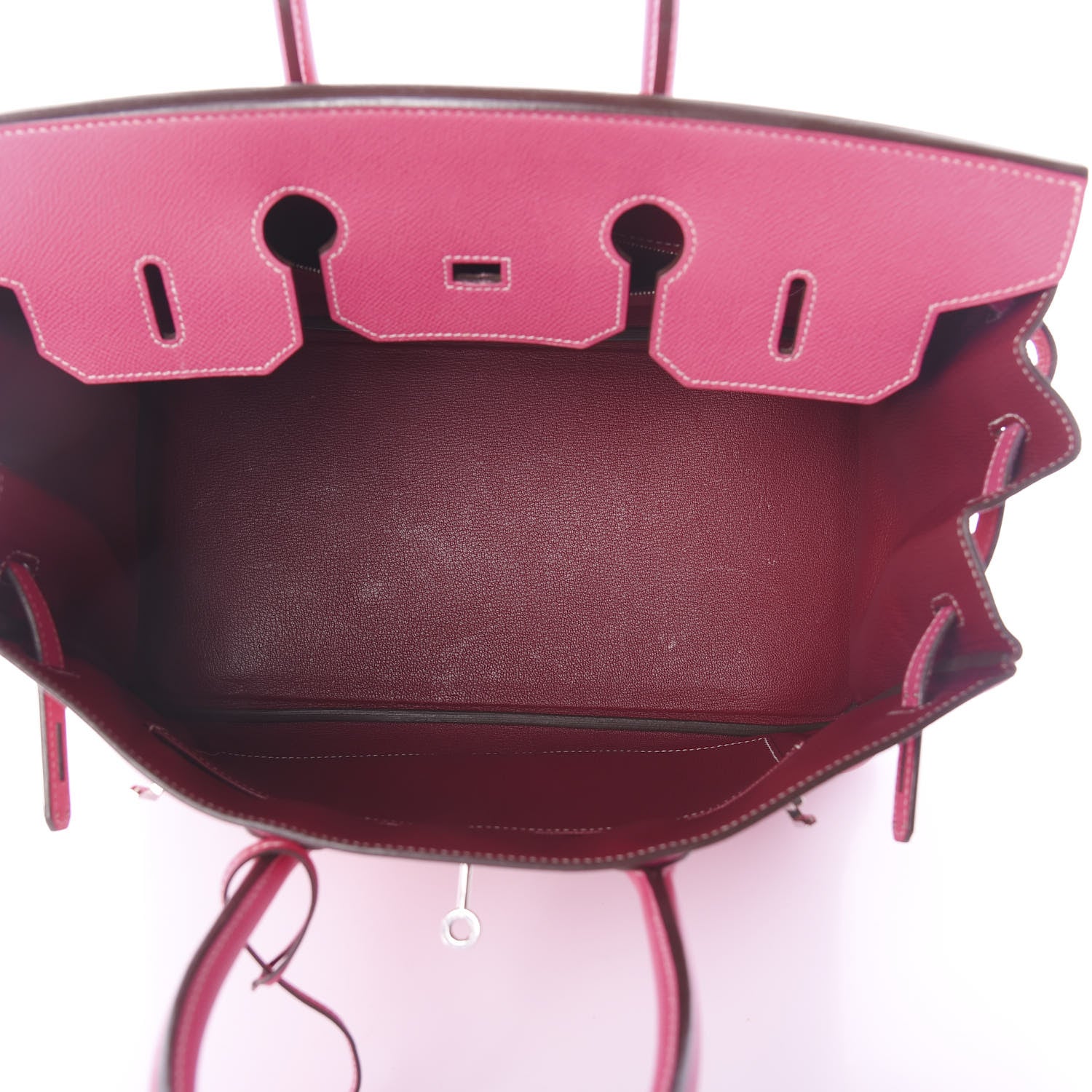 Hermes Epsom Candy Birkin 35 Rose Tyrien Rubis 6 of 33