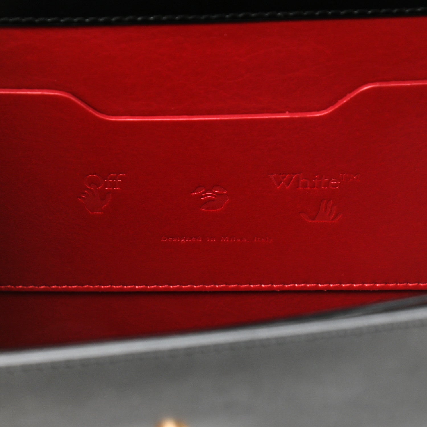 Off-White Calfskin Jitney 4.3 Bag Black 8 of 9