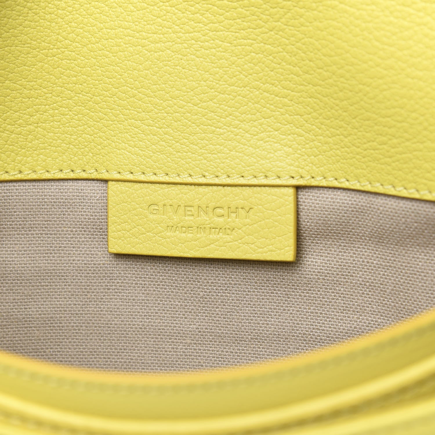 Givenchy Sugar Goatskin Medium Antigona Envelope Clutch Yellow 6 of 10