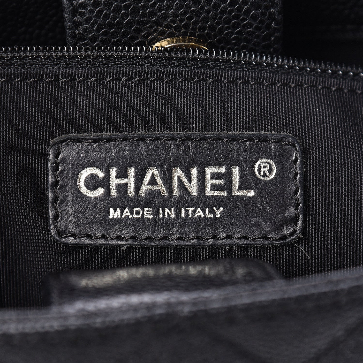 Chanel Caviar Quilted Petit Shopping Tote PST Black 6 of 11