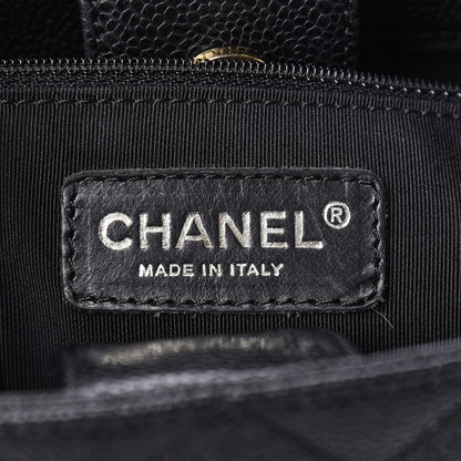 Chanel Caviar Quilted Petit Shopping Tote PST Black 6 of 11