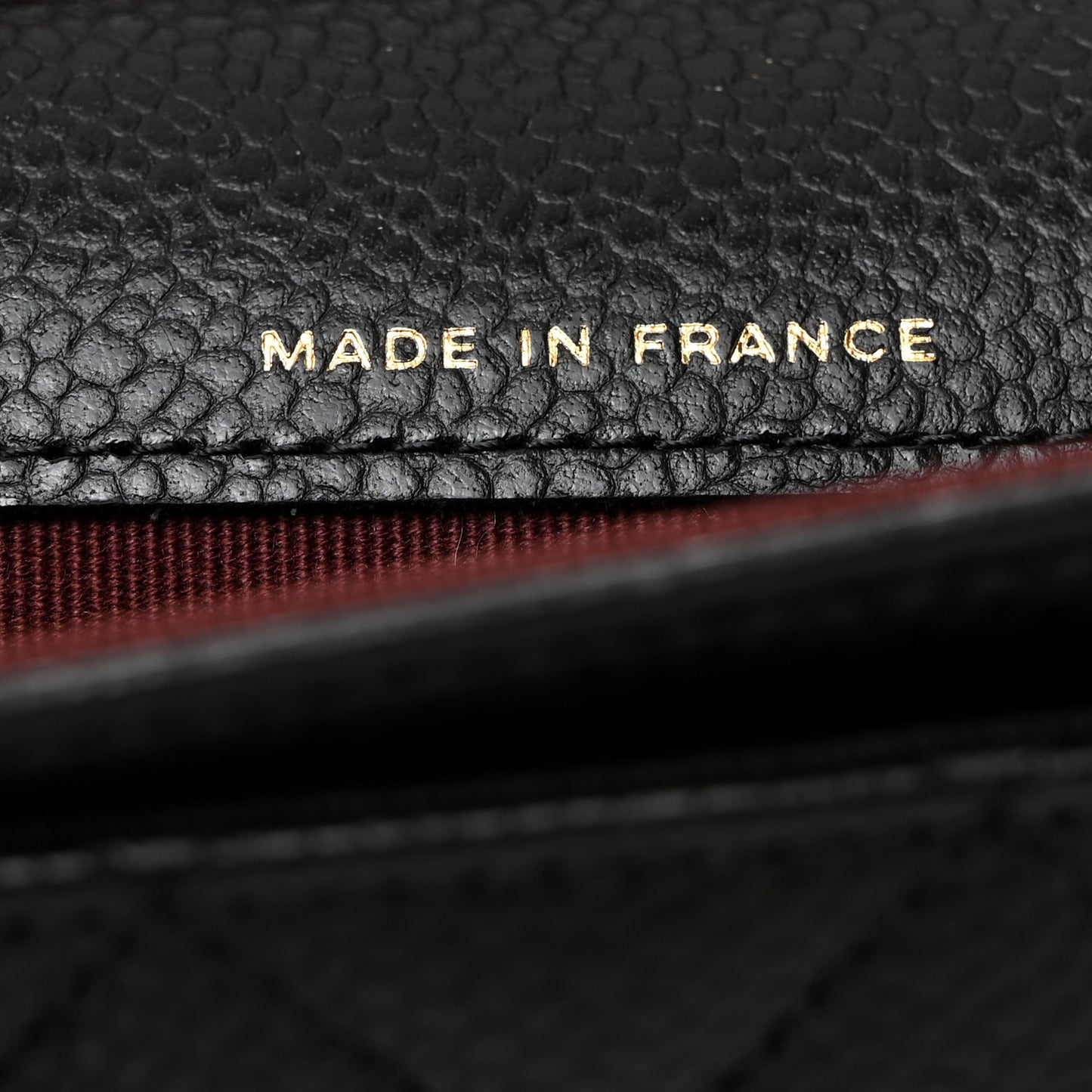 Caviar Quilted Flap Card Holder Wallet Black