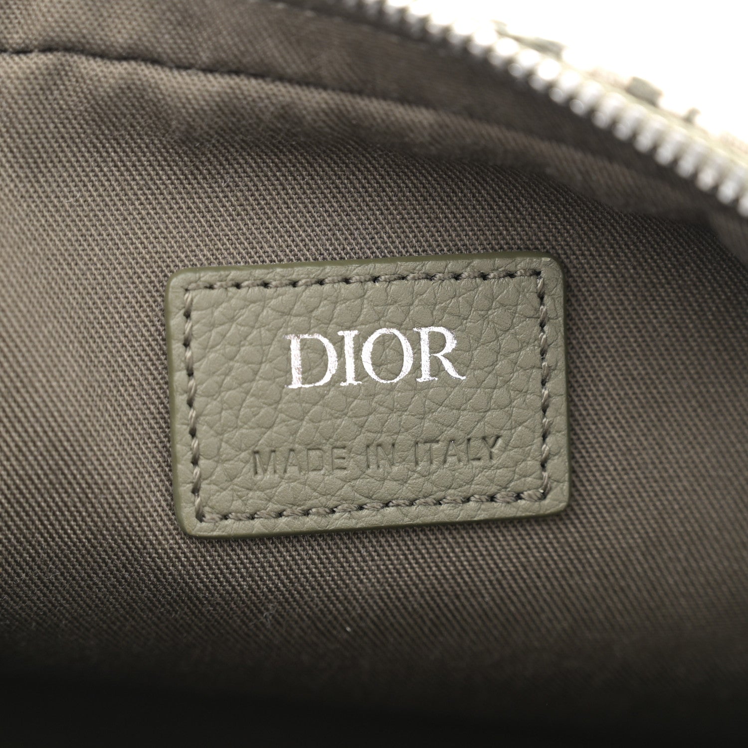 Christian Dior Oblique Saddle Triple Pouch Green 6 of 10