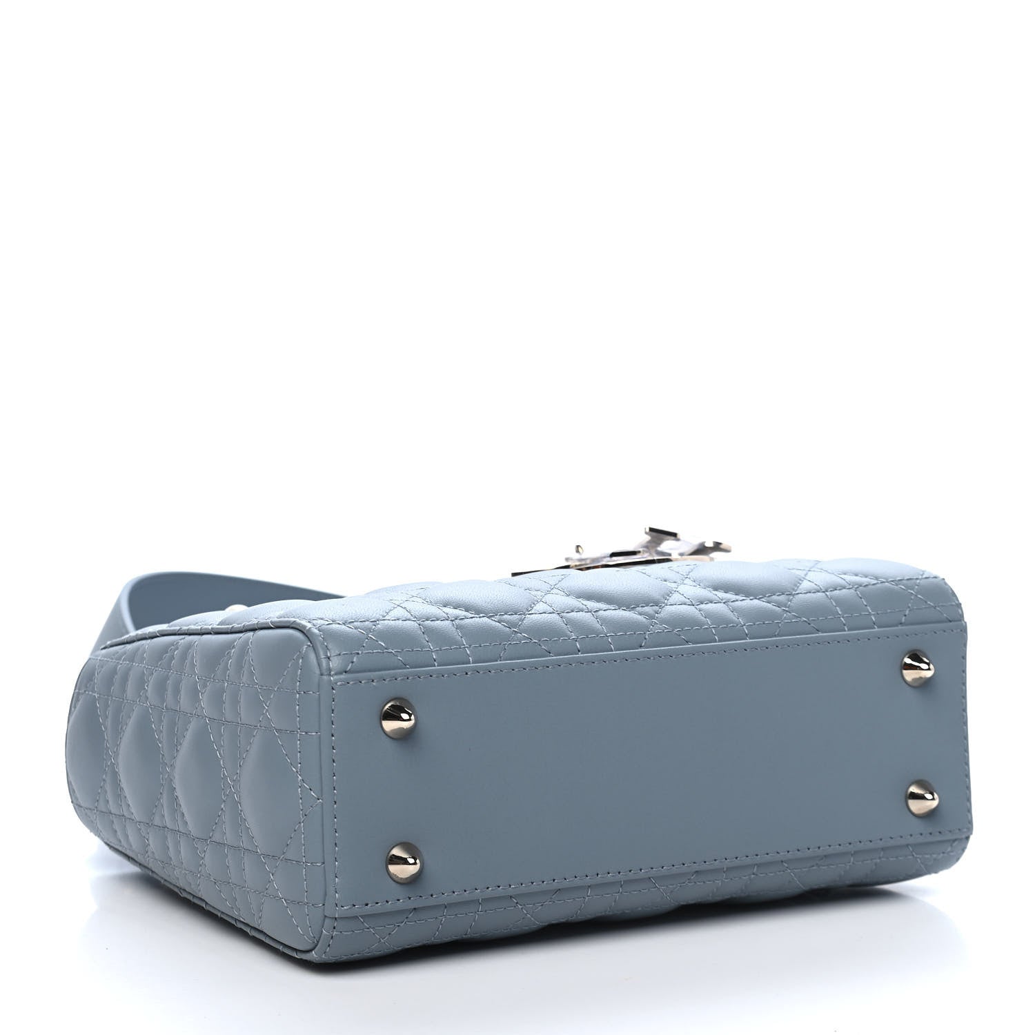 Christian Dior Lambskin Cannage Small My ABCDior Lady Dior Cloud Blue 4 of 9