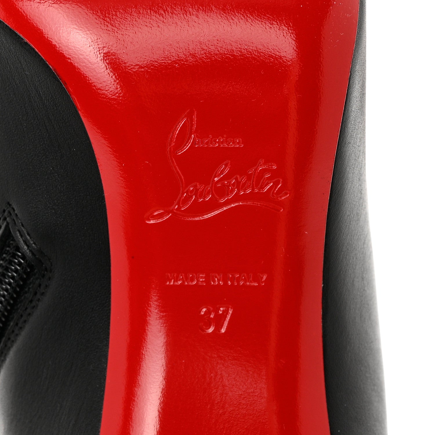 Christian Louboutin Calfskin Galvafiori Epic Ankle Boots 37 Black 6 of 16