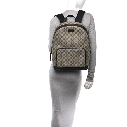 Gucci GG Supreme Monogram Medium Backpack Black 2 of 10